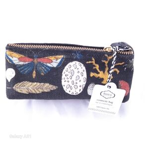 NWT Nica Black Sea design Cosmetic Bag with Elegant Design
